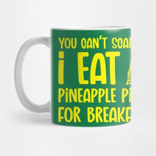 Scared Pineapple Pizza (Mono) Mug